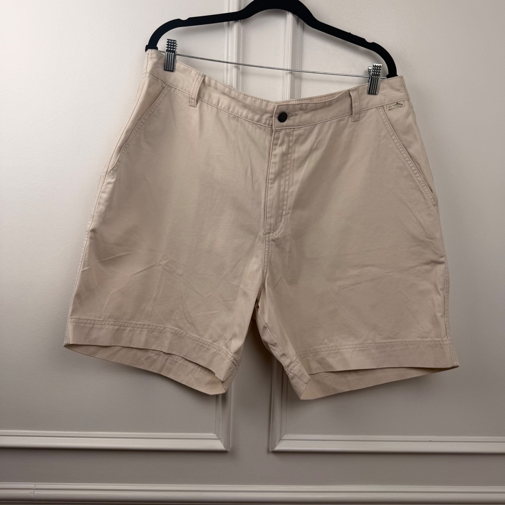 Kahala 1936 Mens Khaki Cotton Twill Sportfishing Shorts Tan NWT 38 3640